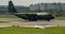 Hercule airplane on runway track on Bucharest airport