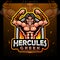 Hercules greek mascot. esport logo design