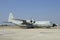 Hercules military transport plane at airport