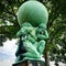 Hercules Statue by William Brodie, Portmeirion, Wales, Uk