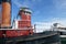 Hercules steam powered tugboat, at anchor