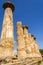 Hercules Temple ancient columns, Italy, Sicily, Agrigento