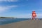 The Herd Groyne Lighthouse at South Shields on a summer day