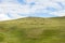 Herd of sheep and goats graze in the Mongolian steppe