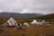 Herders\' camp in the mountains.