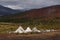Herders\' camp in the mountains.