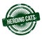 Herding cats - green grunge stamp