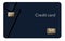 Here is a modern credit card that is a mock with generic logo.