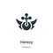 Heresy vector icon on white background. Flat vector heresy icon symbol sign from modern religion collection for mobile concept and