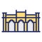 Heritage museum, historic building Isolated Vector Icon which can be easily modified or edit