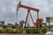 Heritage Oil pumping units ONGC at Visat Circle , Visat Gandhinagar Junction near CHANDKHEDA AMDAVAD GUJARAT INDIA