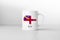 Herm flag on white coffee mug.