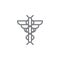 Hermes icon. Element of myphology icon. Thin line icon for website design and development, app development. Premium icon