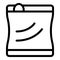 Hermetic storage bag icon outline vector. Plastic vacuum packet