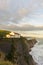 The hermitage of San Telmo at dawn by the sea