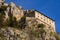 Hermitage of Sant`Onofrio in Morrone perched on the mountain