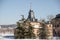 Hermitage Virgen del Puerto after the great historical snowfall in Madrid