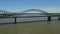 Hernando de Soto Bridge in Memphis Mississippi River, Trafic in Background. Arkansas and Tennessee Line I