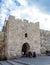 Herod`s Gate, Flowers Gate in Jerusalem, Israel