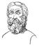 Herodotus, vintage illustration