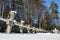 Heroes cemetery in Sinaia