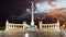 Heroes Square in Budapest Hungary Time lapse