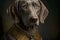 Heroic Portrait Illustration of Dog as Steampunk Guardian