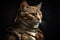 The heroic and valiant cat knight takes center stage in this stunning portrait.
