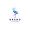 Heron Bird Elegant Logo Design