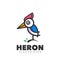 Heron cute simple