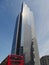 Heron Tower and red London bus