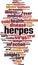 Herpes word cloud