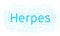 Herpes word cloud, made with text only.