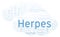 Herpes word cloud, made with text only.