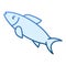 Herring fish flat icon. Aquatic food blue icons in trendy flat style. Seafood gradient style design, designed for web