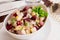 Herring salad with beetroot - selective sharpness-deep