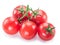 Ð¡herry tomato with water drops. White background