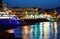 Hersonissos waterfront at night, Crete.