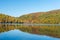 Hertel Lake in Quebec with Autumn colors