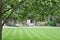 Hertford College Old Quad with english lawn & decorative trees, Oxford, United Kingdom