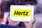 Hertz car rental logo