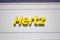 Hertz rental car sign