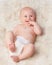 Hes his moms little angel. Cropped shot of an adorable baby boy in a studio.