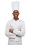 Hes the ultimate. Portrait of an african american chef.