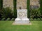 HEVER, KENT/UK - JUNE 28 : Old Memorial in the Garden at Hever C