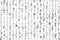 Hex code stream. Random hexadecimal code. Abstract digital data element. Matrix background. Vector illustration isolated on white