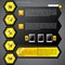 Hexa yellow web template