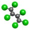 Hexachlorobutadiene (HBCD) solvent molecule. Also used as algicide and herbicide