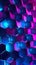 hexagon background with purple honeycomb texture, hexagonal shape colorful pattern, futuristic structure neon wallpaper