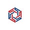 Hexagon Corporate Community Team Cool Logo Symbol